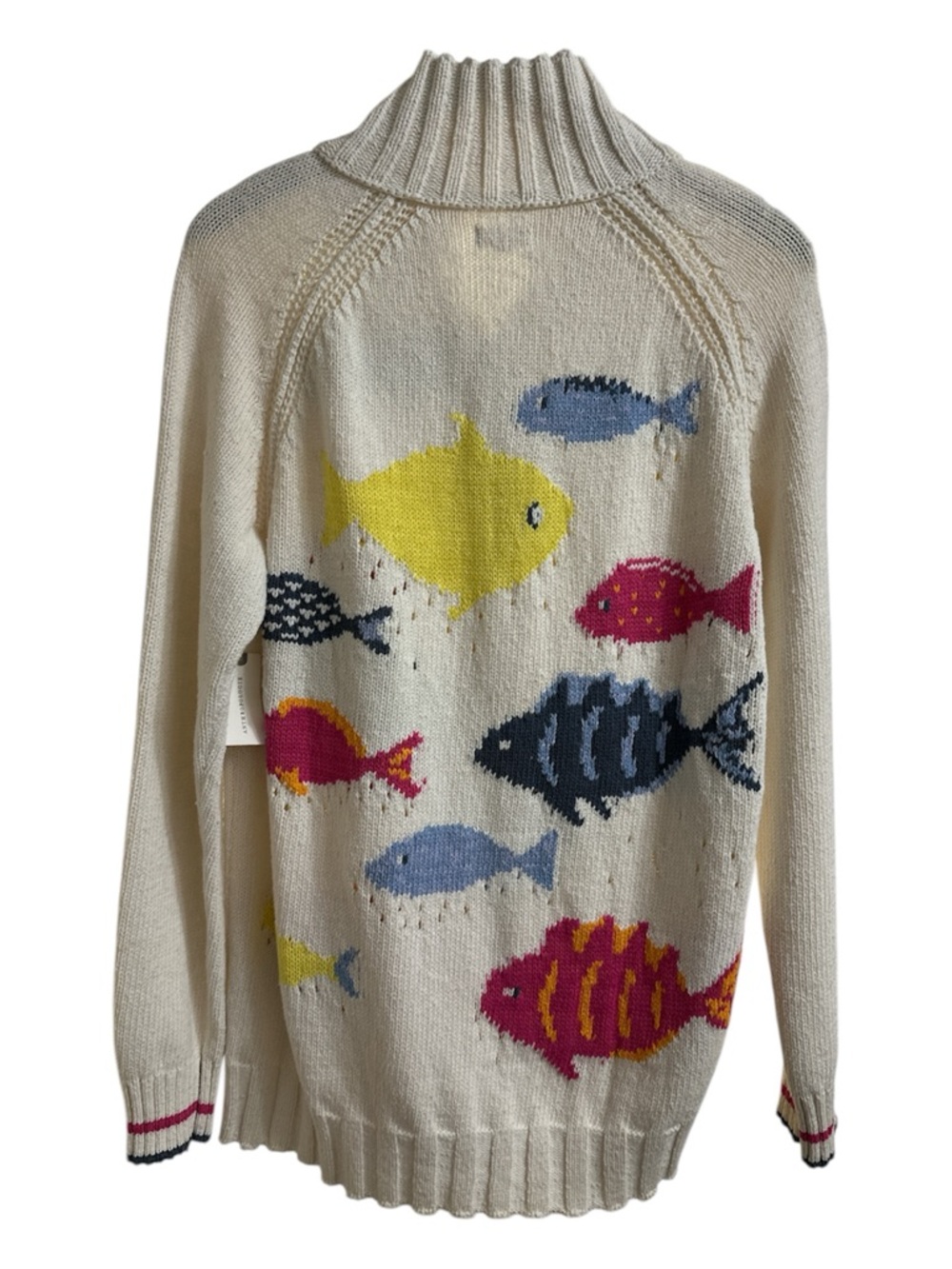 Pilcro Anthropologie Fish Icon Zip Up Sweater Size S NWT - Picture 6 of 9